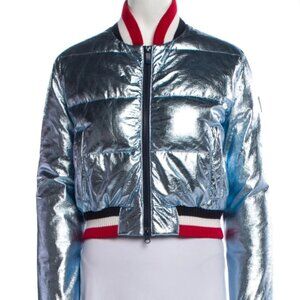 ROSSIGNOL Colorblock Metallic Blue Down Jacket Size: M (Orig. $510)